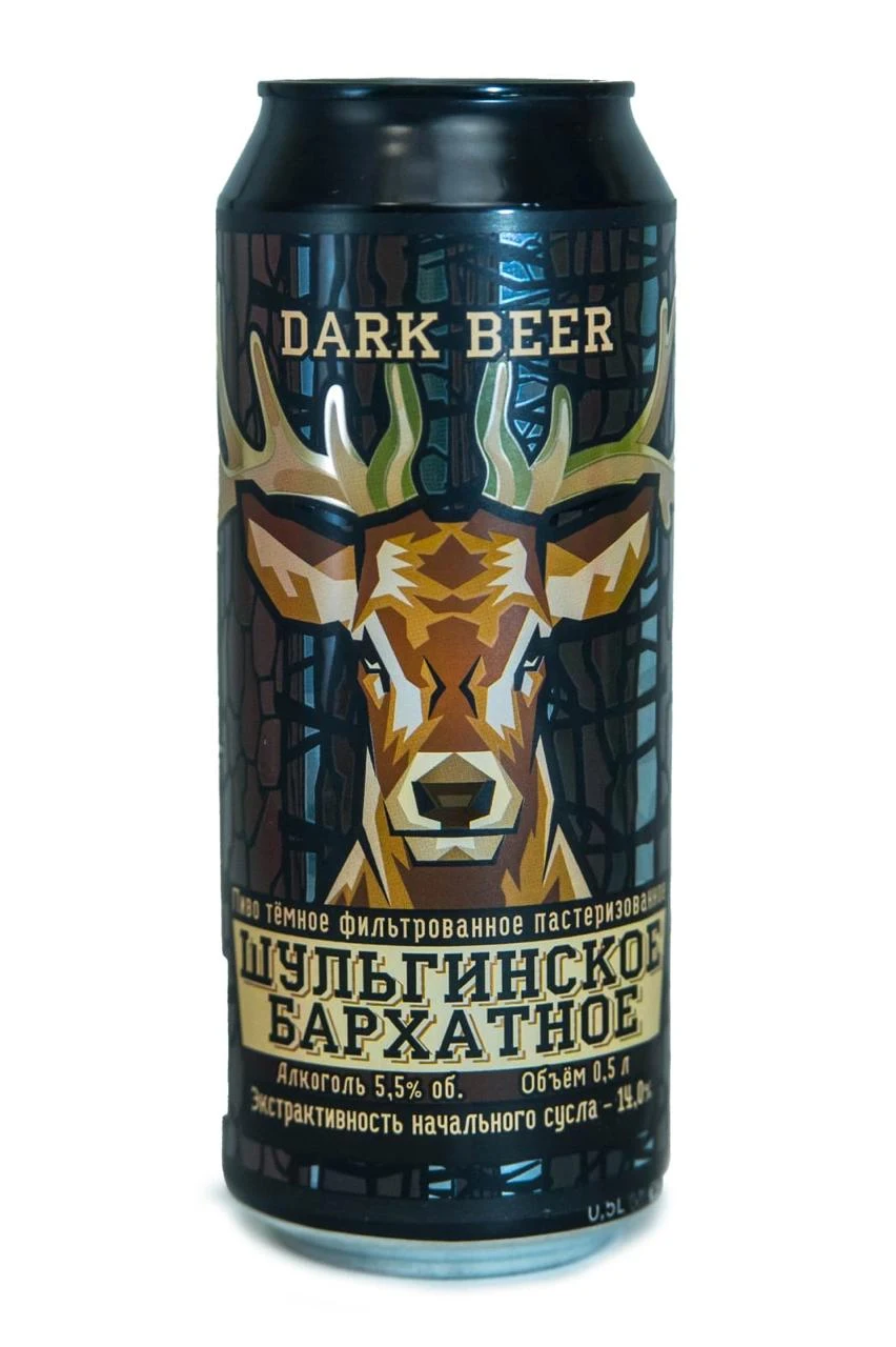 Пиво «Шульгинское Бархатное»: Банка 0,5 л